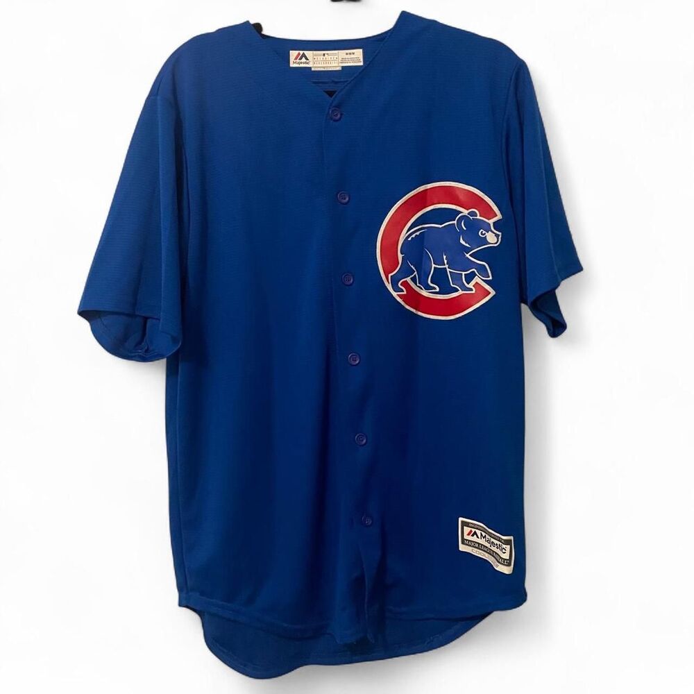 Majestic Chicago Cubs alternate blue Cool Base MLB baseball jersey